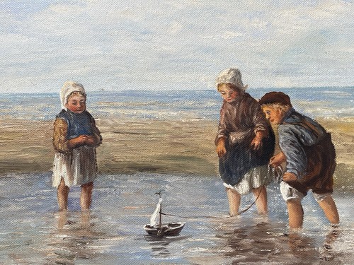 Vecchio dipinto olio - ad,