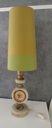 Lampada orologio onice retrò - lampada,