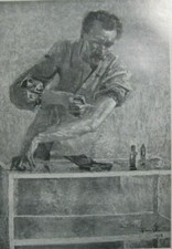 VECCHIA STAMPA DI MEDICINA