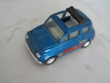 Modellino originale auto FIAT 500 MINI, cabriolet, col. celeste metallizzato