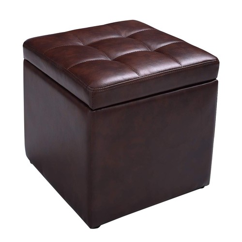 Cube ottoman pouffe - 16”,