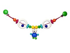 Giocattolo per Neonato Catenella Passeggino Orso Tim Bxlxh 520x40x120mm Nuovo