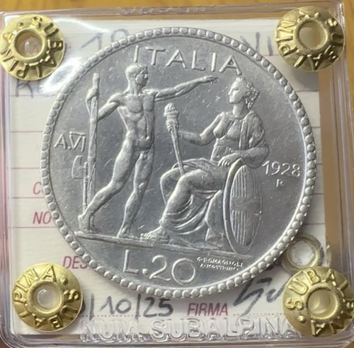 Regno italia 20 lire - italia,