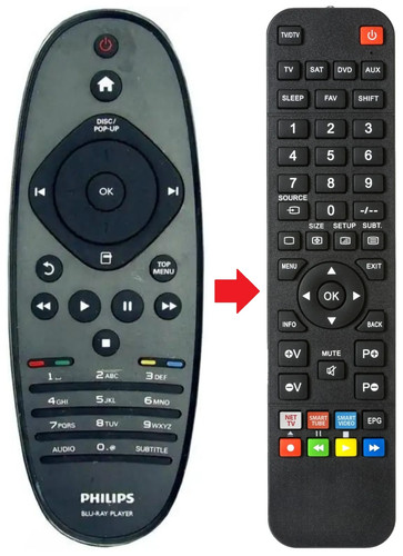 Telecomando adatto per philips - adatto,