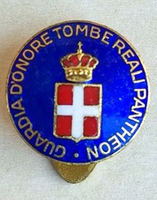 DISTINTIVO GUARDIA D'ONORE TOMBE REALI PANTHEON SAVOIA RE D'ITALIA MILITARE 