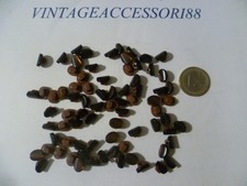 75 BOTTONI OVALI RESINA COLOR MARRONE DIAMETRO 8 MM SARTORIA CAMICETTA