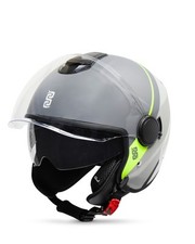 Casco Moto VIAGGIO GREY/RED