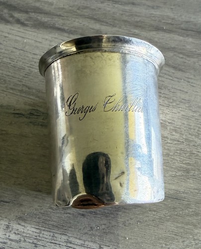 Timbale xixe argent massif - en,