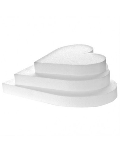 Cuore polistirolo 25x7 - cuore, cm.