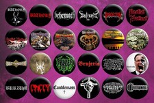 24 Death/Black/Doom Metal pins