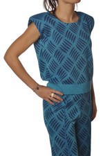 Maglia smanicata, girocollo