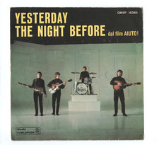 7" BEATLES 45 giri  SOLO COPERTINA Italy YESTERDAY Italy QMSP 16384 EX