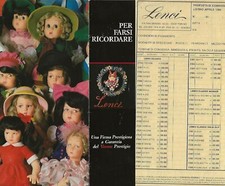 LENCI CATALOGO LISTINO PREZZI 1994 BAMBOLE AMORINI MASCHERE