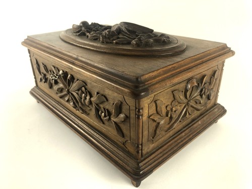 Antico cofanetto legno - antico,