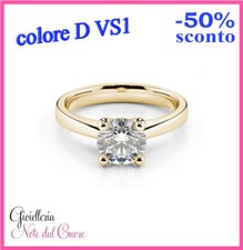 ANELLO SOLITARIO ORO GIALLO