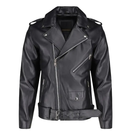Giacca biker uomo - , pelle
