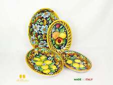 Vassoio in Ceramica di Caltagirone decori ornati - due misure