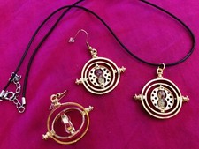 Giratempo Collana + Orecchini Hermione Harry Potter
