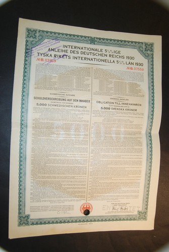Germania 1930 governo tedesco - 1930,