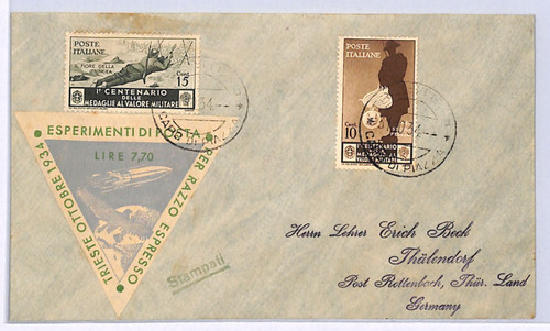 Italia rocket mail cartolina - mail,