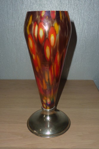 Vase ancien verre - , irisé