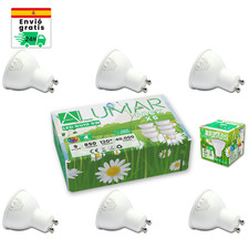6 Bombillas LED GU10 de 9W Luz