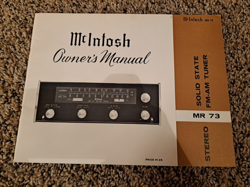 Originale mcintosh mr73 fm - mcintosh, am/fm