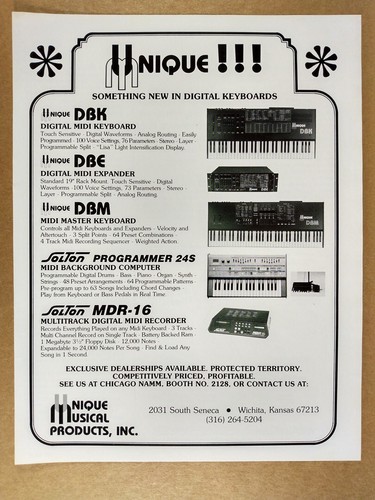 1986 crumar unico dbk - dbk, dbm