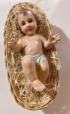 ANTIQUE Vintage Statua Gesù Bambino Benedicente in Gesso 25 cm circa