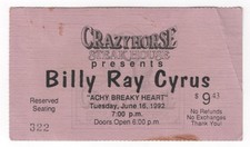 Biglietto raro Billy Ray Cyrus
