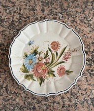 PIATTO DECORATIVO in CERAMICA Da PARETE o CENTROTAVOLA Motivo floreale