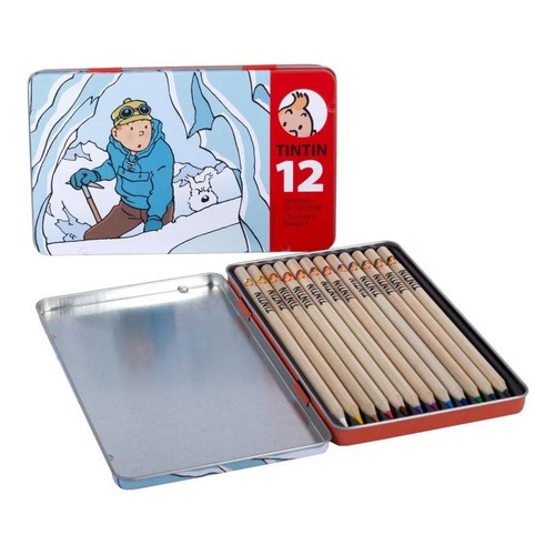 Boîte métal tintin - en, avec