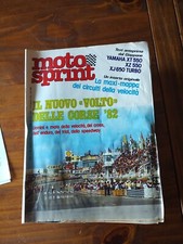 RIVISTA MOTOSPRINT ANNO 1982