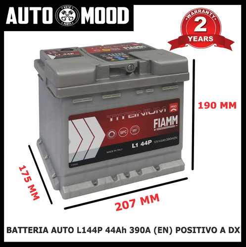 Batteria auto fiamm 12v 44p - batteria,
