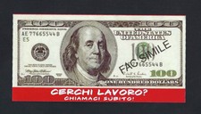 100 DOLLARI FAC SIMILE