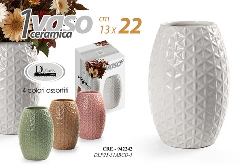 Vaso geometrico ceramica