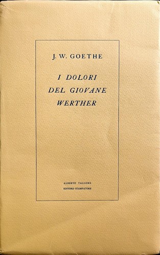 Dolori del giovane werther - dolori,
