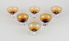 Åseda Glasbruk. Un set di sei bicchieri da cocktail/ciotole da dessert in vet...