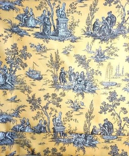 Tessuto toile jouy giallo - de,