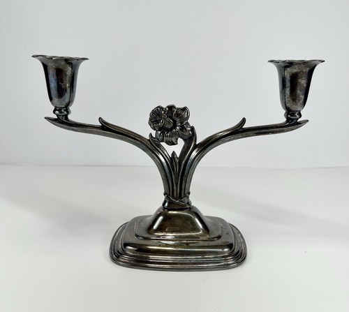 Candelabro vintage placcato