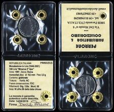 #02953] REPUBBLICA ITALIANA - 100 LIRE 1991 99 DELLA DATA CHIUSE - FDC PERIZIA