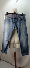 articolo d441 jeans dondup, blu, W31, modello lucky, cotone, con usure, le misur
