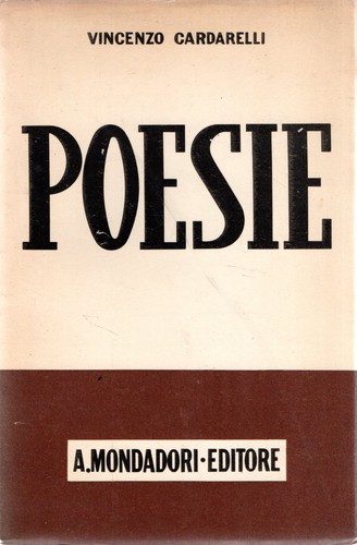 Prima edizione cardarelli - prima, edizione!