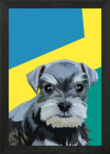 Schnauzer cucciolo vettore - schnauzer, in