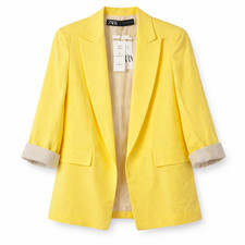 Blazer Zara misto lino donna