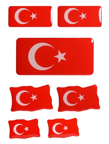 Bandiere turchia adesivi - bandiere, 3d