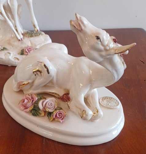 Statuina capodimonte giraffa - capodimonte,