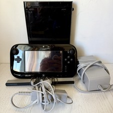 Nintendo Wii U Premium Pack 32GB Console Nera Usata Gamepad Originale PAL Barra