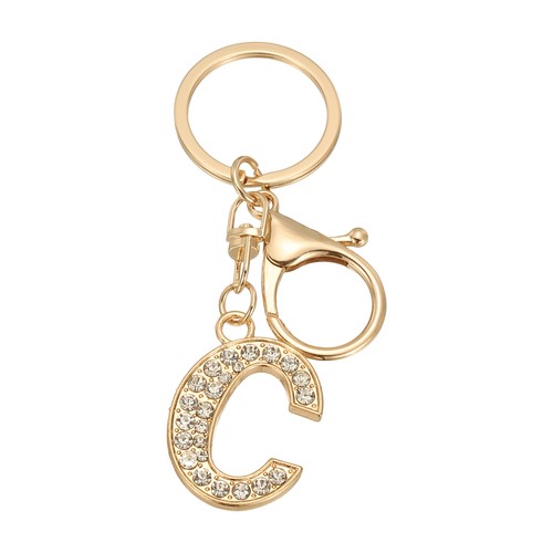 Keychain with initial letter - with,