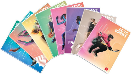 Maxi quaderno love sport - ,,